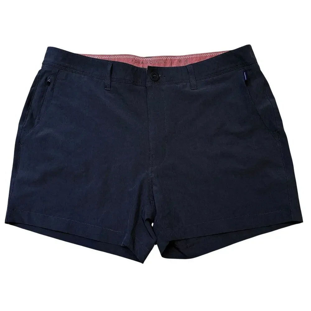 7 Diamonds Aeroplane Dark Gray Performance Shorts 35x5 Stretch**